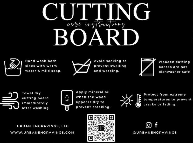 Personalized Engraved Cutting Board | Vendor Listing | 345