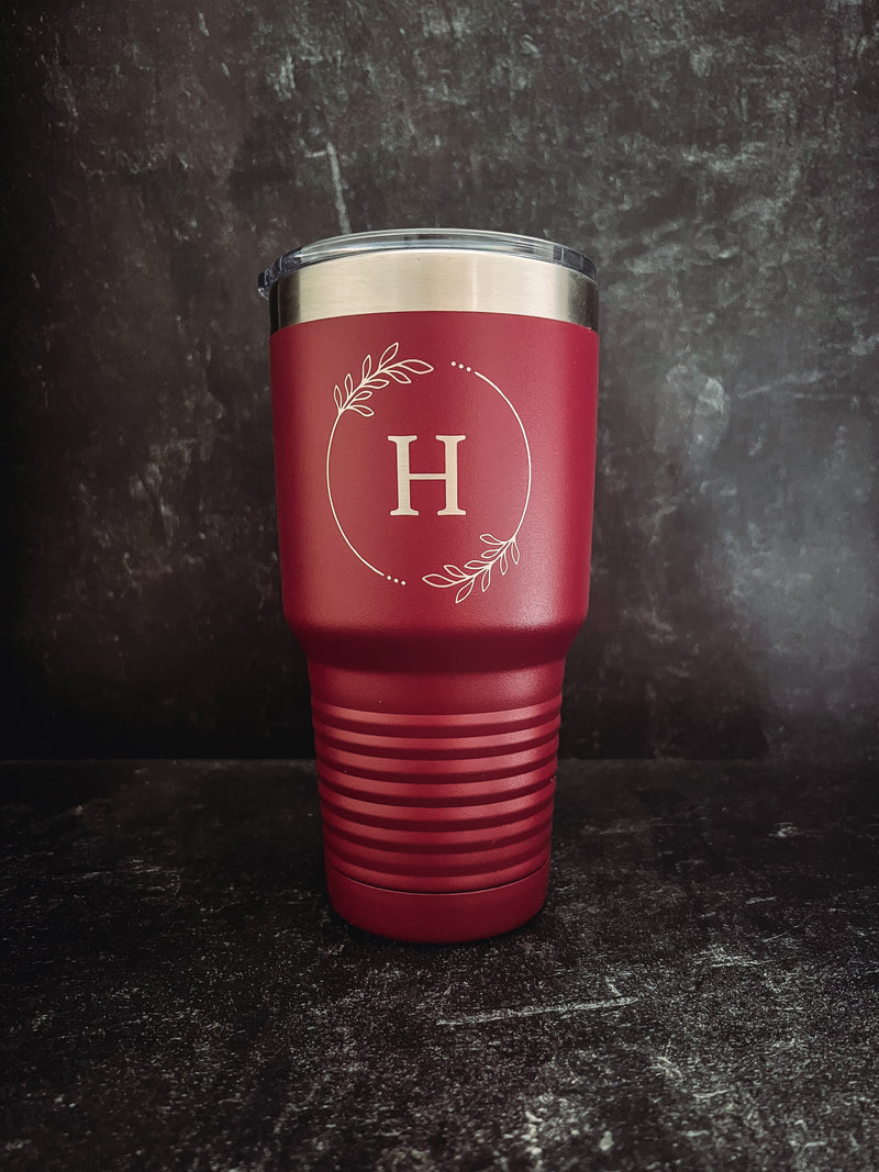 Floral Laser Engraved Tumbler | Vendor Listing