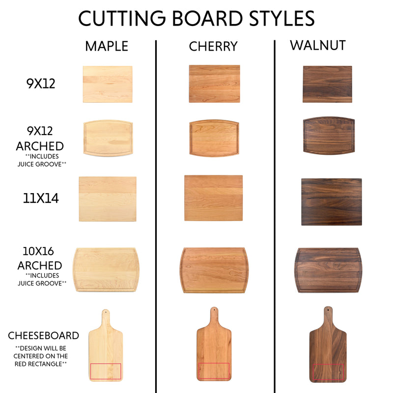 Personalized Engraved Cutting Board | Vendor Listing | 011