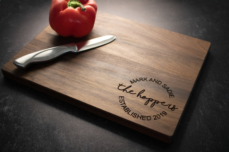 Personalized Engraving Cutting Board for Couple | 237