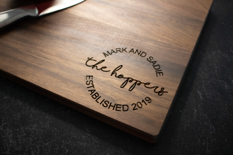 Personalized Engraving Cutting Board for Couple | 237