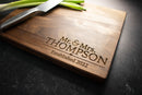 Classic Family Name Engraved Cheese Board