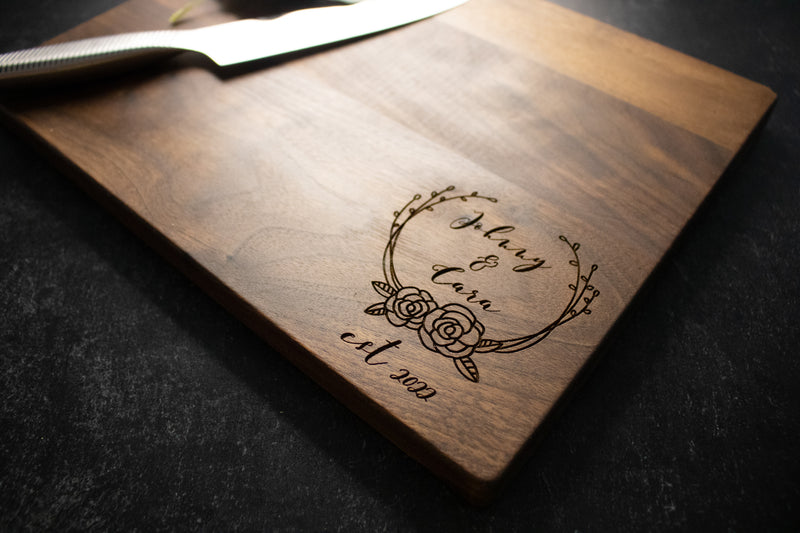 Personalized Engravied Cutting Board for Couple | 223