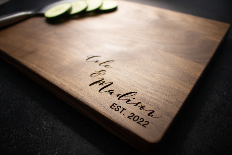 Personalized Engraving Cutting Board for Couple | 218