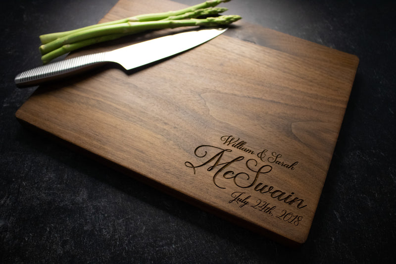 Classical Engraved Personalized Wood Cutting Board | 217