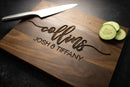 Large Last Name Engraved Wood Cutting Board | 220