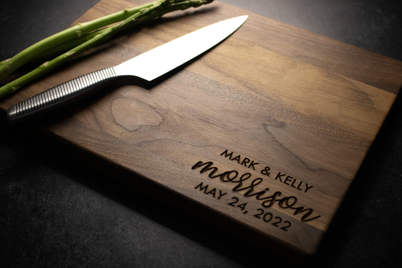 Personalized Family Engraved Wood Cutting Board | 214