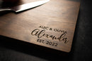 Couple Engraved Personalized Wood Cutting Board | 215