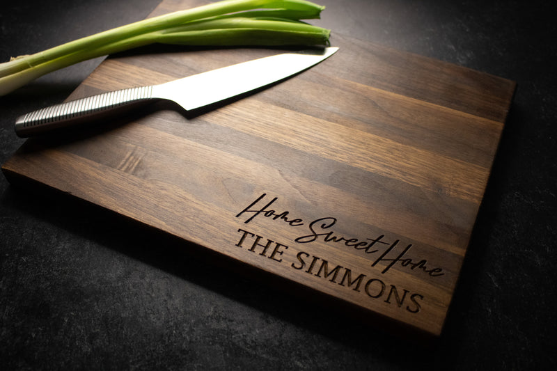 Housewarming Gift Engraved Wood Cutting Board | 207