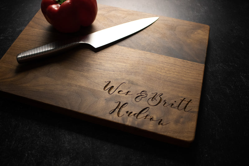 Family Engraved Personalized Wood Cutting Board | 210