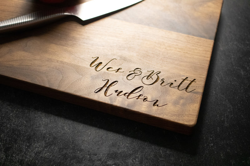 Family Engraved Personalized Wood Cutting Board | 210