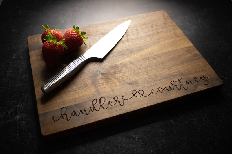 Personalized Couple Wood Cutting Board | 213