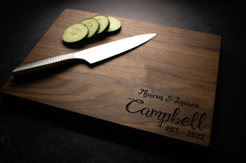 Personalized Family Engraved Wood Cutting Board | 212