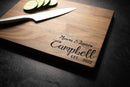 Personalized Family Engraved Wood Cutting Board | 212