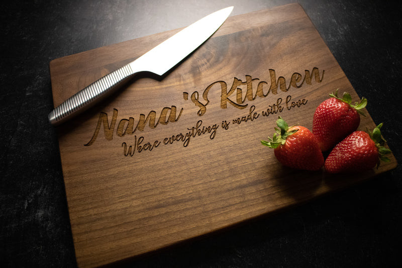 Nana's Kitchen Engraved Cutting Board | 087