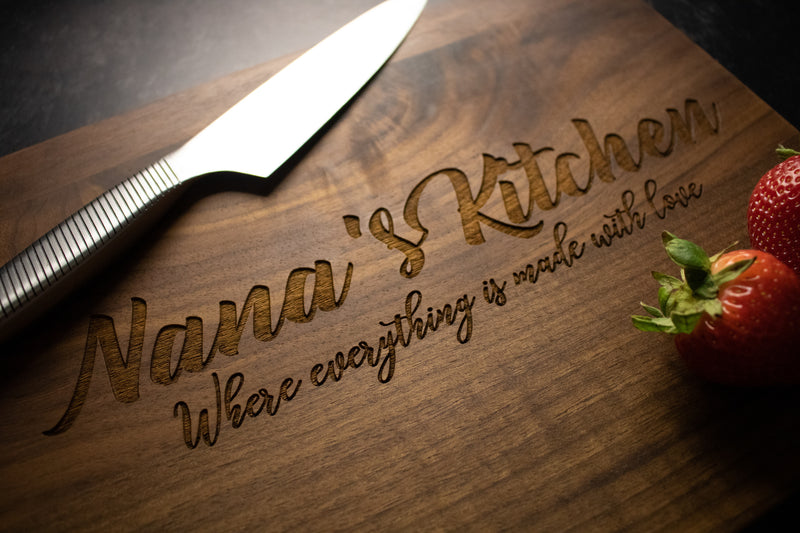 Nana's Kitchen Engraved Cutting Board | 087