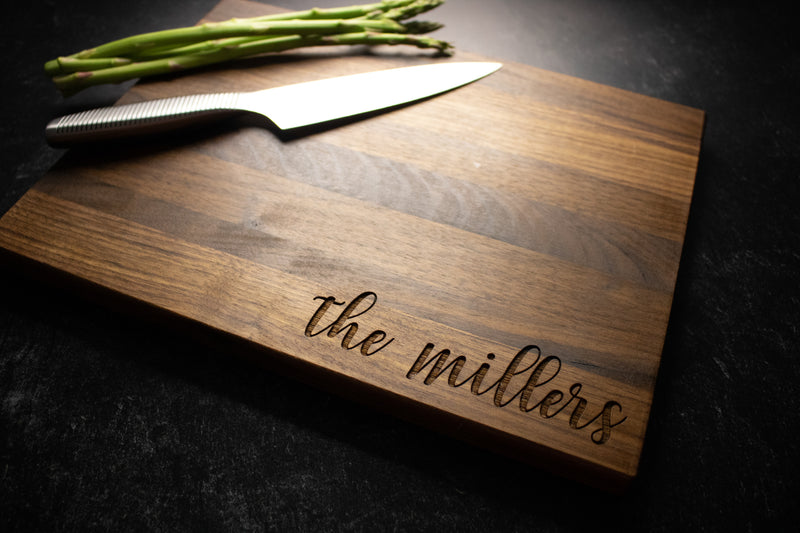 Personalized Family Engraved Cutting Board | 033