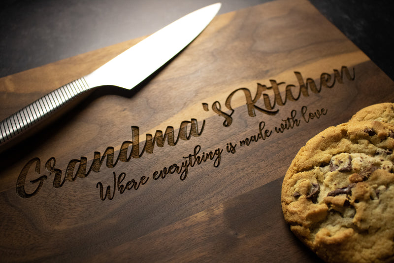 Grandma's Kitchen Engraved Cutting Board | 091