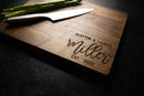 Personalized First and Last Name Engraved Wood Cutting Board | 195
