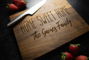 Family Housewarming Gift Engraved Wood Cutting Board | 206