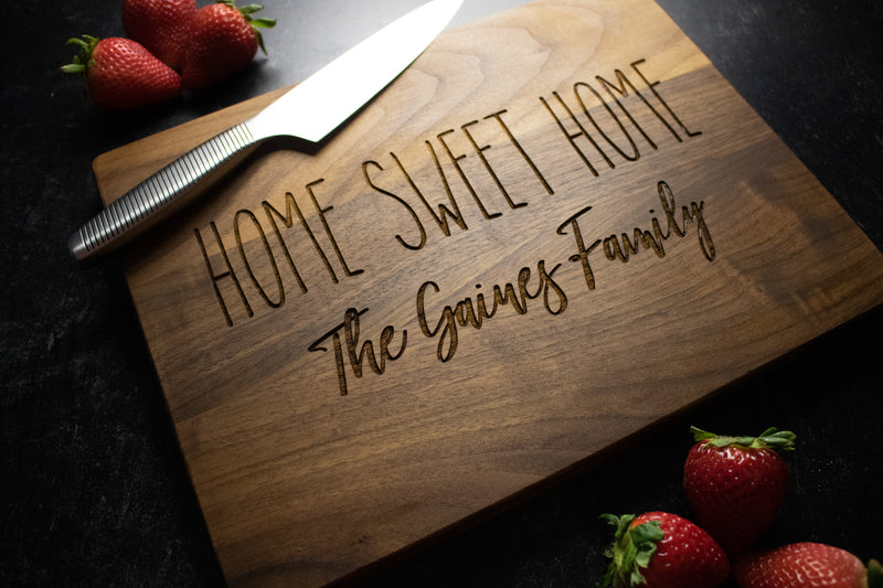 Personalized Housewarming Gift Engraved Cutting Board | 023