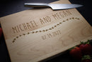 Personalized Couple Engraved Cutting Board | 014