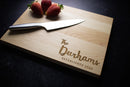 Personalized Family Name Engraved Wood Cutting Board | 009