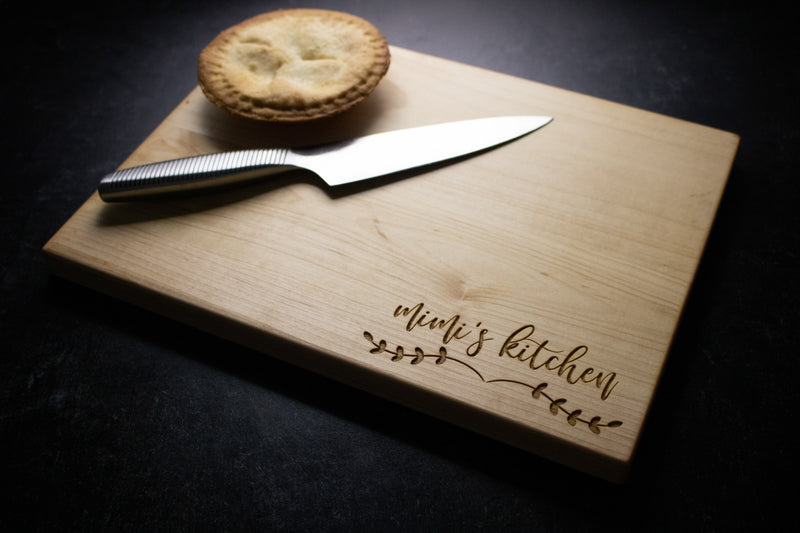 Mimi's Kitchen Personalized Engraved Wood Cutting Board | 006
