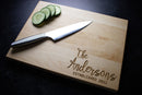 Personalized Family Engraved Cutting Board | 003