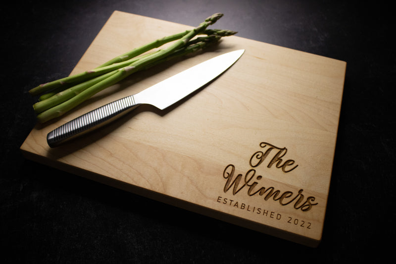 Personalized Family Engraved Cutting Board | 031