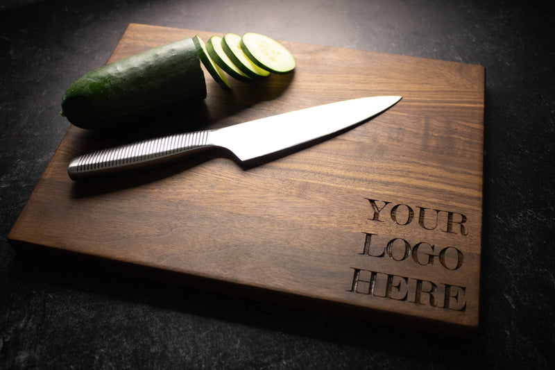 Cutting Board Engraved With Logo, Company Business Logo, Restaurant Branding