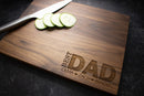 Father's Day Gift | Engraved Wood Cutting Board | Gift for Dad or Stepdad | Best Dad Present | Customized for Him | Personalized Gift | 254