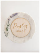 Round Baby Name Sign | Name Announcement