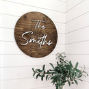 Personalized Round Family 3D Wall Sign | Wall Art