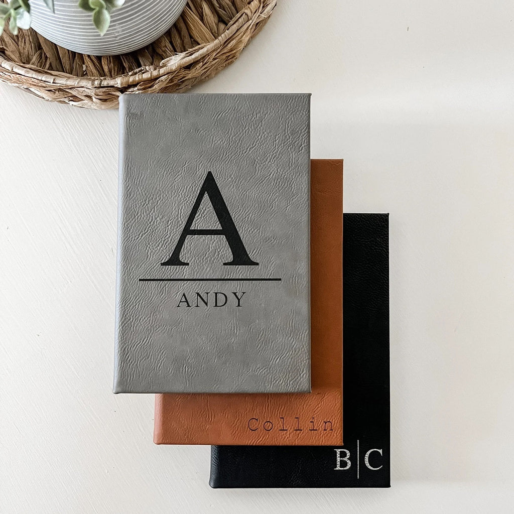 Personalized Laser Engraved Leather Journal For Him | 290